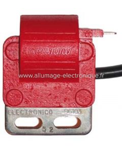 Bobine haute tension pour allumage électronique Motoplat avec CDI séparé rouge ou noir. M11